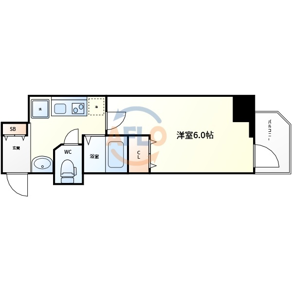 ブリリアントコート農人橋の間取り|ブリリアントコート農人橋　間取図