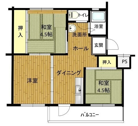 姫路青山　5号棟の間取り