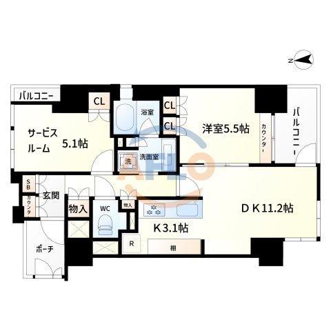 アデレイド新福島の間取り|アデレイド新福島　間取り
