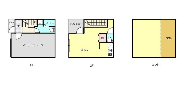 西宮市鳴尾町３丁目のアパートの間取り