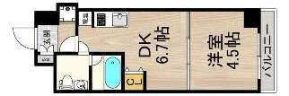 神戸市中央区脇浜町３丁目の賃貸マンションの間取り