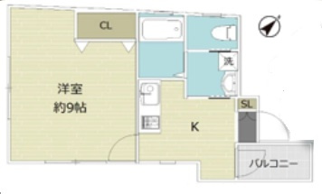 神戸市中央区橘通２丁目の賃貸マンションの間取り