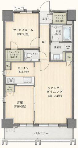 勝どきビュータワーの間取り