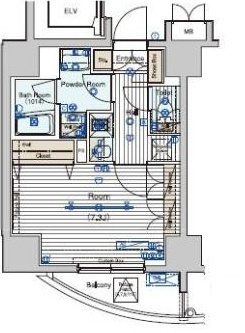 ベルグレード王子の間取り|間取りです。