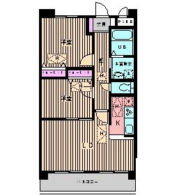 ルネ　シェスタの間取り|間取りです。