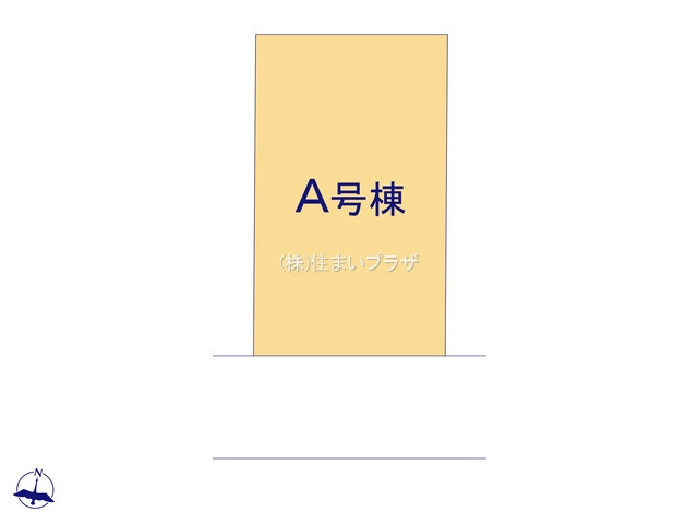 仲介手数料無料）愛西市大井町宮新田３６番　A号棟の区画図