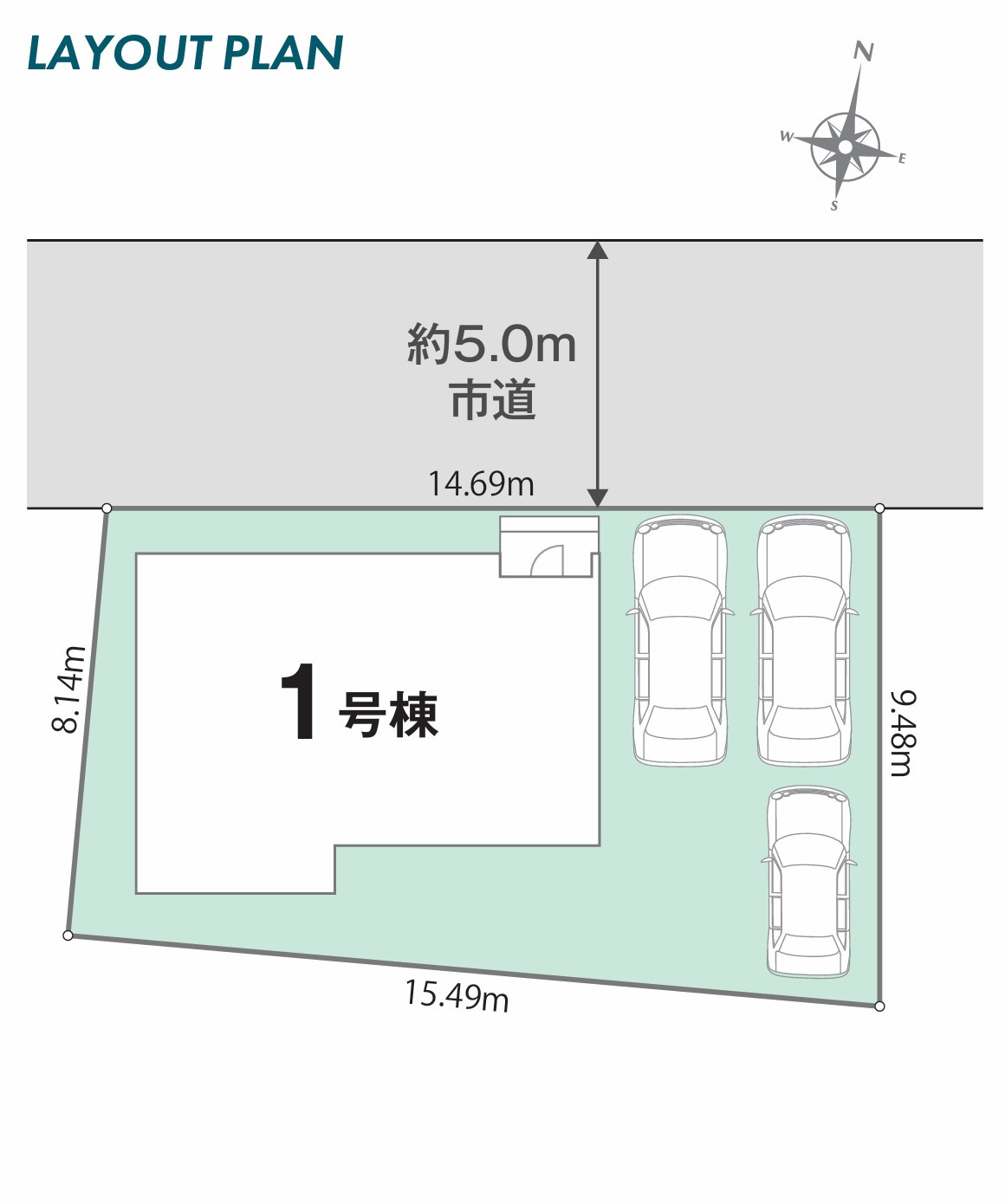 リナージュ ネクスジー 藍住町富吉01期の区画図