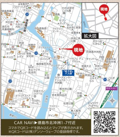 リナージュ ネクスジー 徳島市北沖洲1丁目02期の地図
