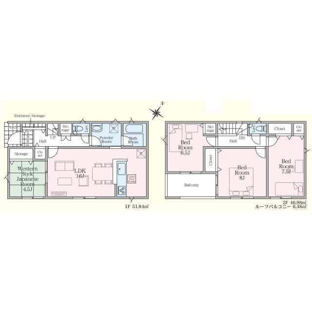 クレイドルガーデン矢板市本町第1　新築一戸建ての間取り