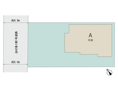 【区画図】 | 浜松市中央区高丘北1丁目 新築一戸建て A号棟 | 区画図です