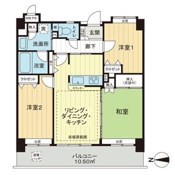 【間取り】 | ライオンズプラザ鶯谷
