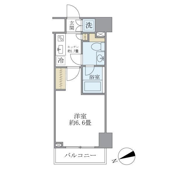 ＫＤＸレジデンス文京湯島の間取り