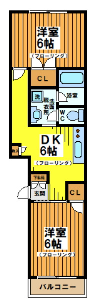 ハイフラット赤堤の間取り