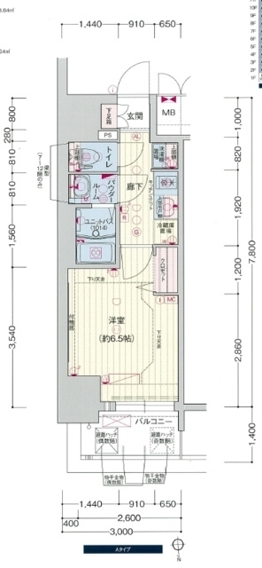 プレサンスＮＡＧＯＹＡシティオの間取り