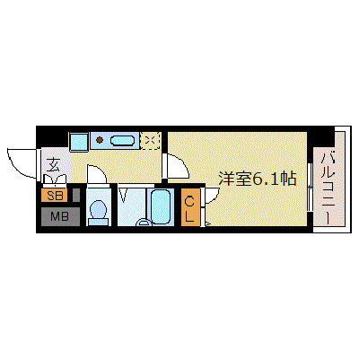 エスリード京橋ステーションプラザの間取り
