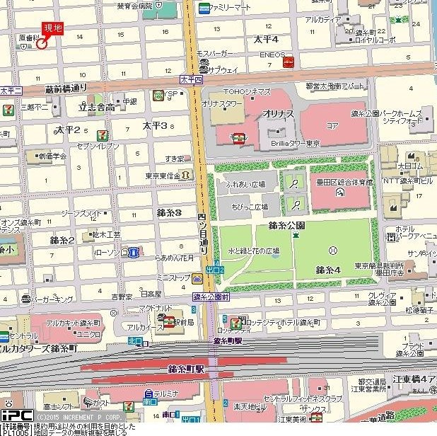 プレール・ドゥーク錦糸町の地図