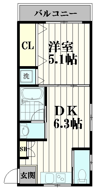 石渡マンションの間取り