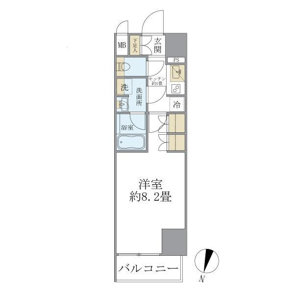 ＣＯＣＯ－ＣＨＩＬＬ　ＫＡＭＥＡＲＩの間取り