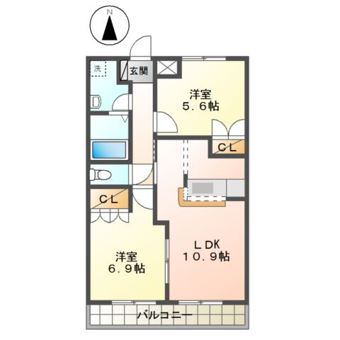 ポラリス壱番館の間取り