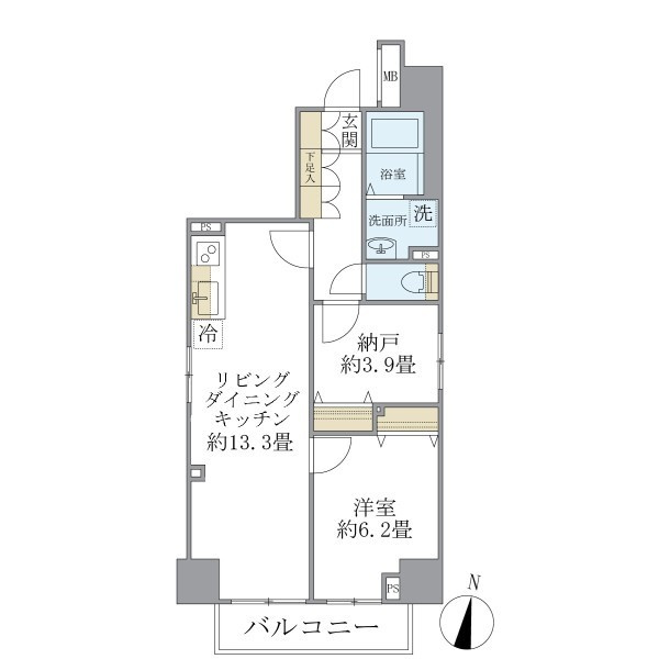 Ｄ’ｓ　ＶＡＲＩＥ阪東橋レジデンスの間取り