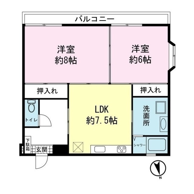 ロイヤルパレス徳倉の間取り
