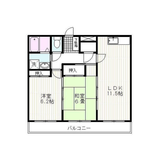 橋本ハイツの間取り