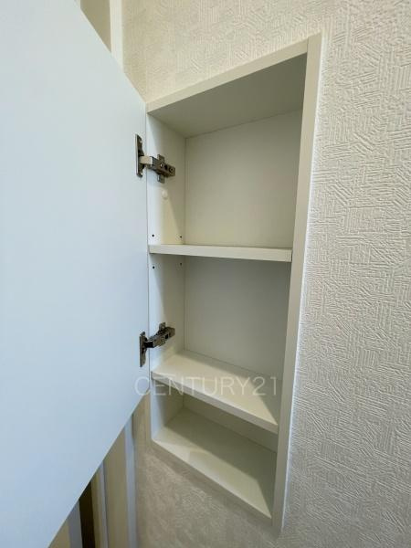 クレイドルガーデン前橋市稲荷新田町第３　４号棟のトイレ|収納スペース