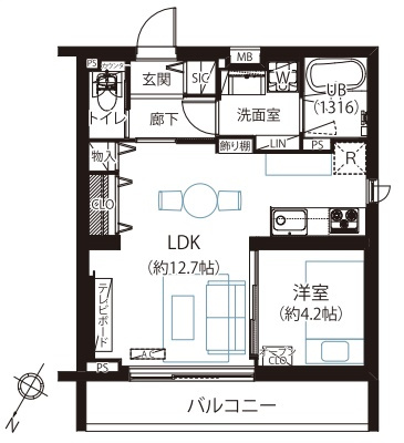 レジデンシャルスター白山シーズンテラスの間取り