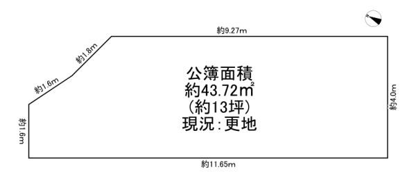 【土地図】 | 門真市打越町　売土地