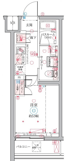 【間取り】 | クレヴィスタ横浜鶴見