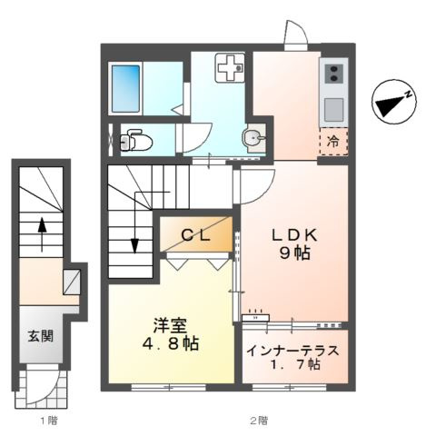 【間取り】 | グレイス　ツルミ