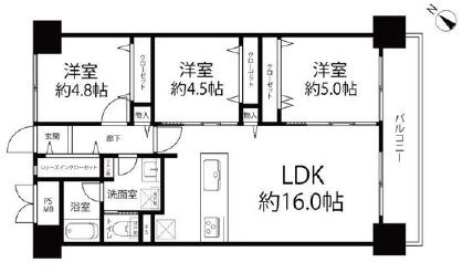シティコープ豊洲の間取り|最上階（14階部分）南東向きにつきまして日当たり・通風・眺望良好。新規リノベーションマンション。