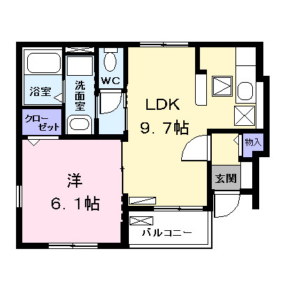 プリムローズやなせの間取り