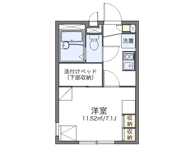 レオパレスエレガンテの間取り