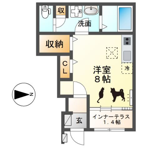 ウエストウイングⅣの間取り