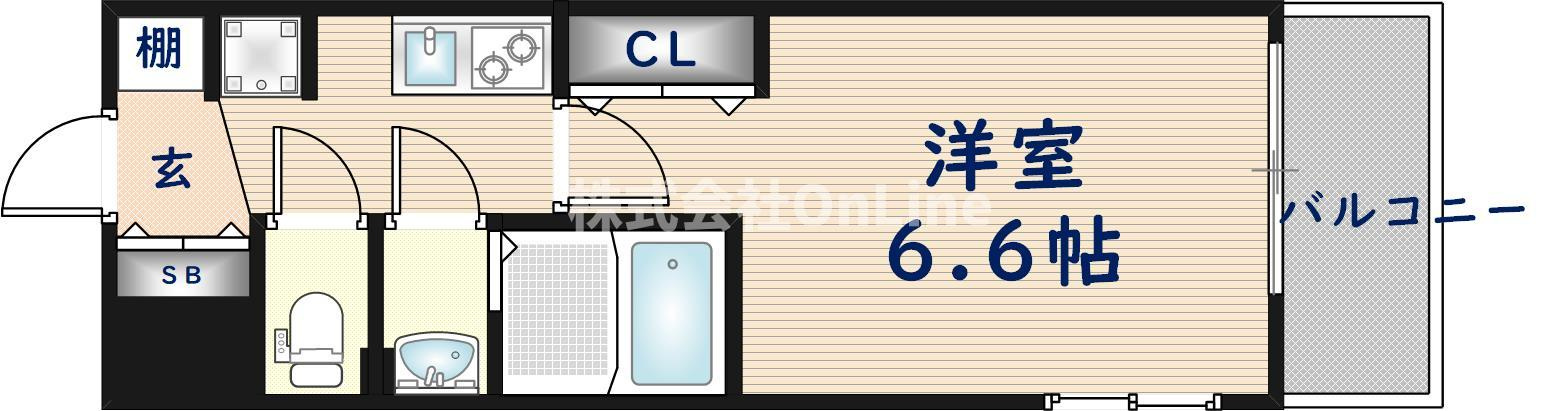 Luxe布施東Ⅱの間取り