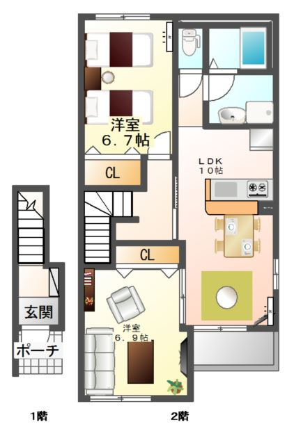 シェモアⅡの間取り