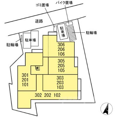 セレスティア江戸川Ⅱの区画図
