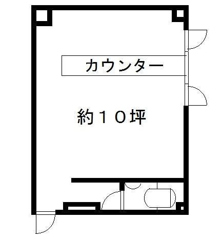 大津市大将軍１丁目の店舗事務所の間取り