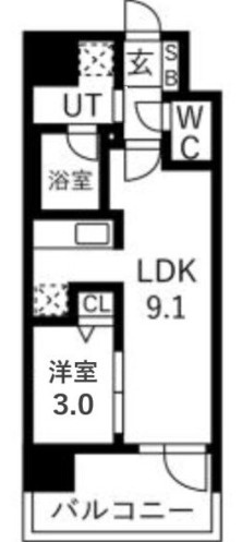 【間取り】 | ソルテラスUMEDA　NORTH