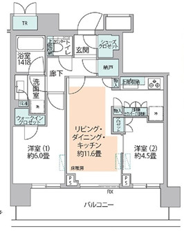 パークシティ武蔵小山ザ・タワーの間取り