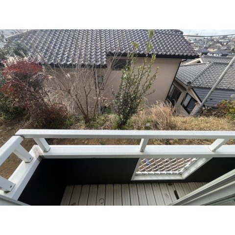 ボートハウスのバルコニー