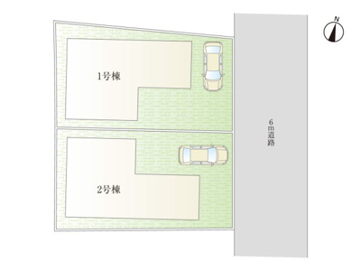 【区画図】 | 松戸市小金原9丁目　新築分譲住宅　全2棟
