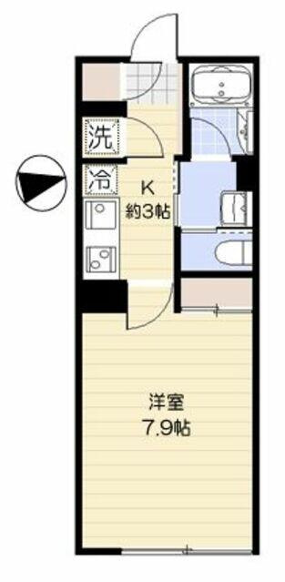 川崎市多摩区中野島３丁目の賃貸マンションの間取り