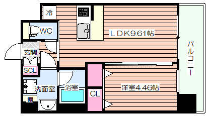 【間取り】 | プレジオ弁天町ASIAN