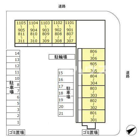 ファーストコーポ幕張本郷の区画図