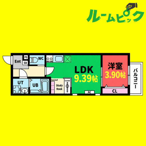storia栄生　名古屋市賃貸　仲介手数料無料の間取り