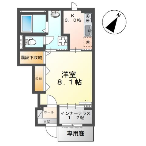 サンモール中島Cの間取り