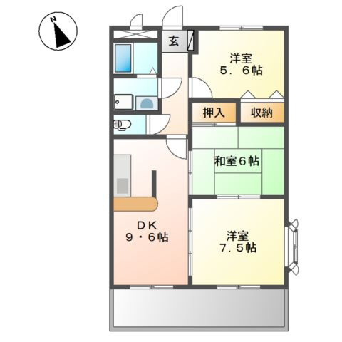 【間取り】 | コンフォール大塩