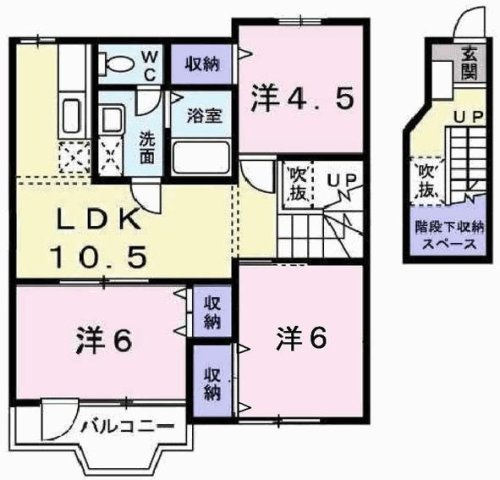 【間取り】 | クールブラーシェＡ